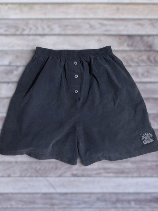 Cotton Ginny Pants - 🖤Vintage 90s Cotton Ginny Sugar Bags Black High Waisted Sailor Shorts Canvas M